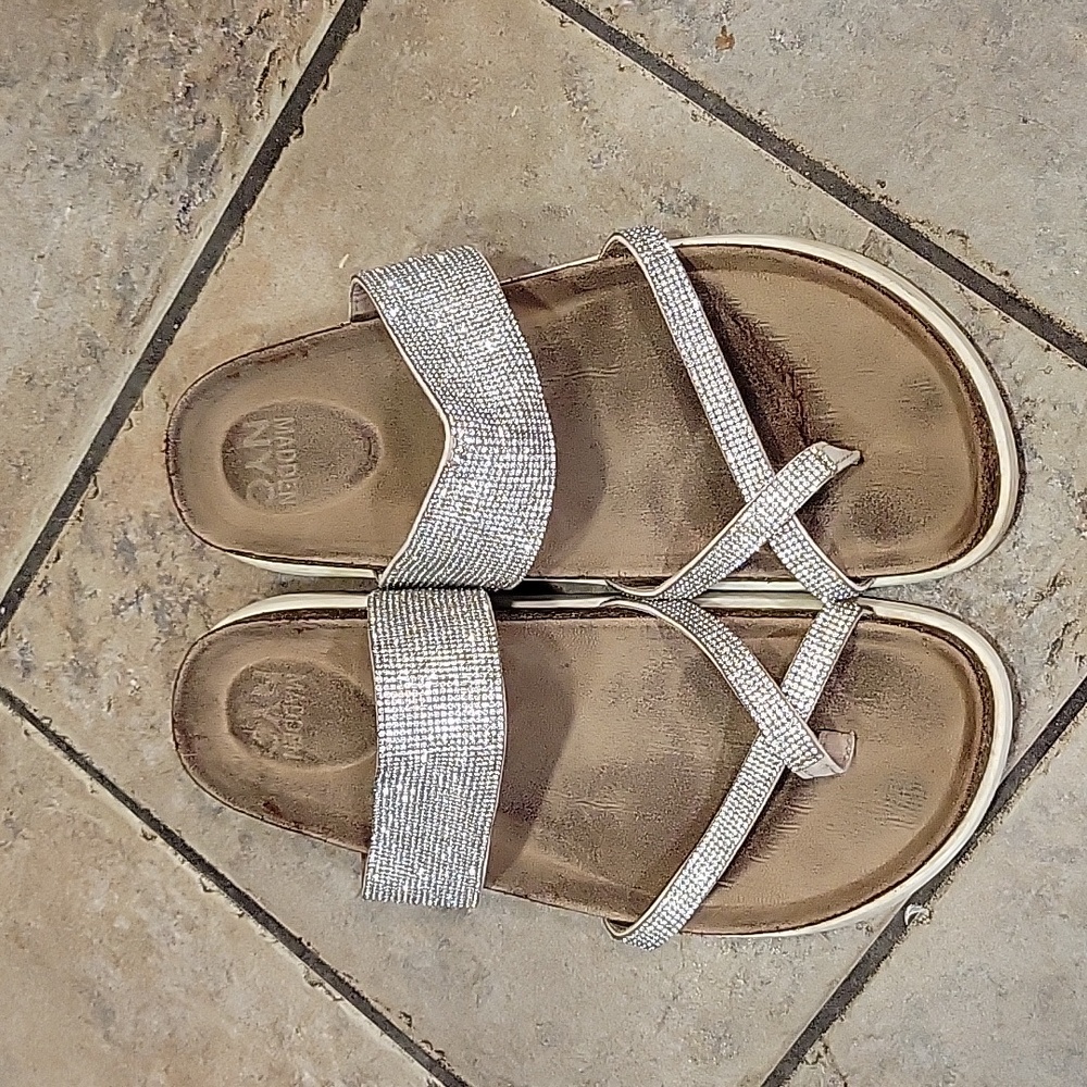 Madden NYC rhinestone sandals